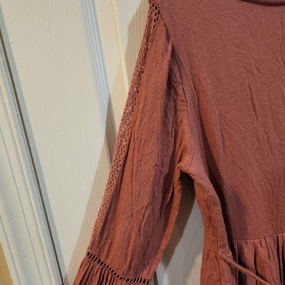 Boho Longsleeve Mini Dress - Picture 2 of 7